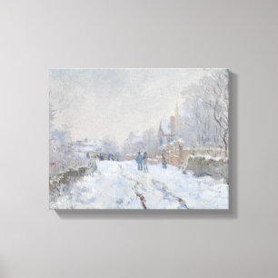 Impressão Em Tela Claude Monet - Cena de Neve na Argentina