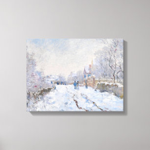 Impressão Em Tela Claude Monet - Cena de Neve na Argentina