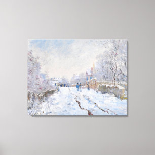 Impressão Em Tela Claude Monet - Cena de Neve na Argentina