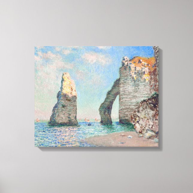 Impressão Em Tela Claude Monet - Cliff em Etretat (Frente)