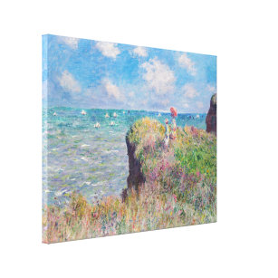 Impressão Em Tela Claude Monet - Cliff Walk em Pourville