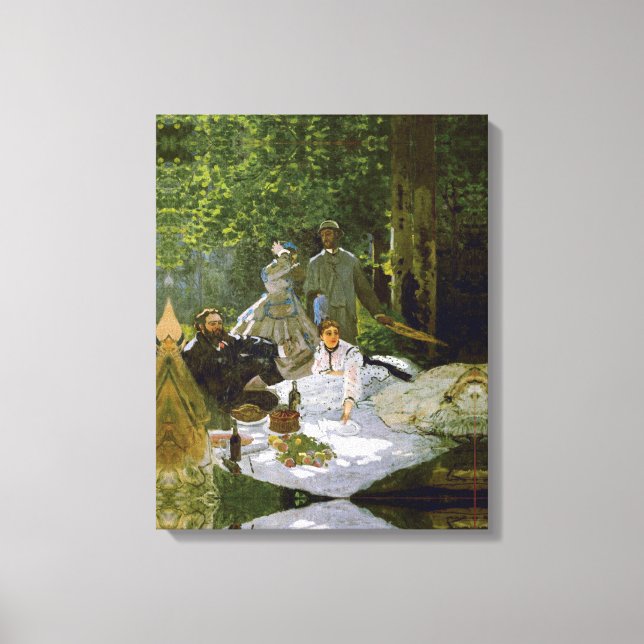 Impressão Em Tela Claude Monet – Déjeuner sur l'herbe – 1866 (Frente)
