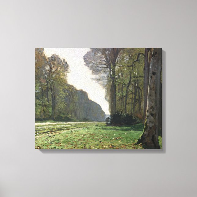 Impressão Em Tela Claude Monet | Estrada para Bas-Breau, Fontaineble (Frente)