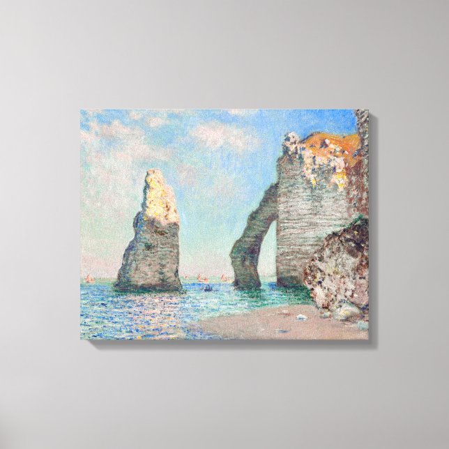 Impressão Em Tela Claude Monet - Falésias em Etretat (Frente)