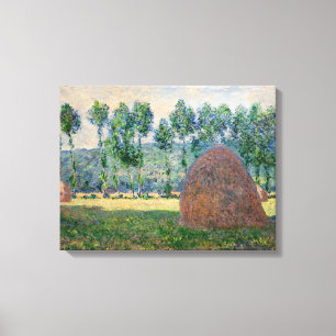Impressão Em Tela Claude Monet - Haystacks perto de Giverny