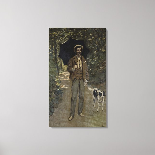 Impressão Em Tela Claude Monet | Homem com guarda-chuva, c.1868-69 (Frente)