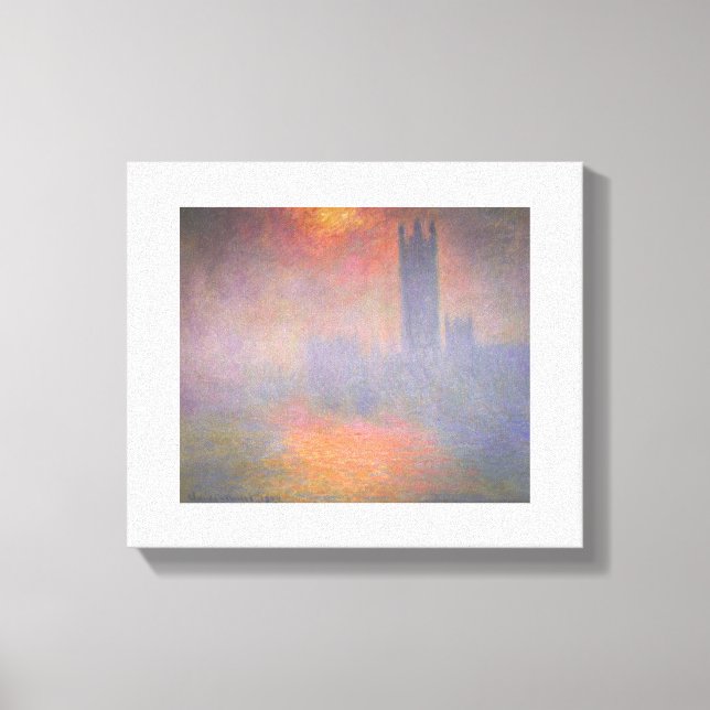 Impressão Em Tela Claude Monet – Houses of Parliament London – 1904 (Frente)