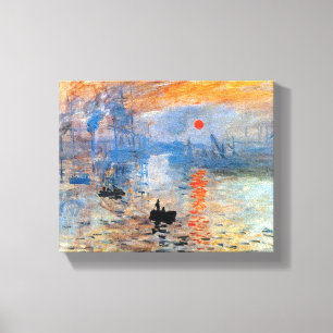 Impressão Em Tela Claude Monet Impression Nascer do Sol Poster