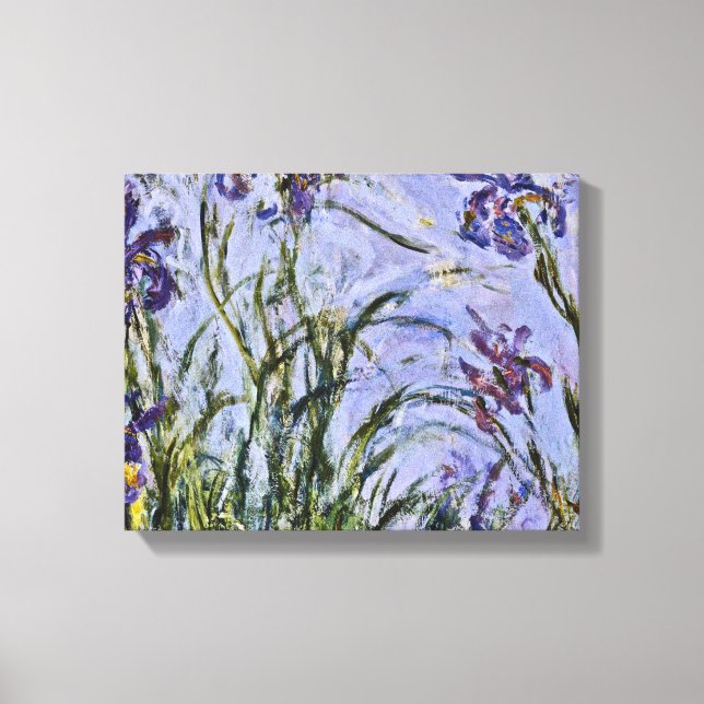 Impressão Em Tela Claude Monet - Iris Mauves (Frente)
