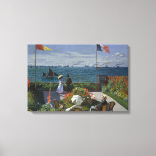 Impressão Em Tela Claude Monet - Jardim de Sainte-Adresse