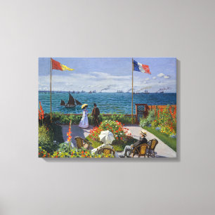 Impressão Em Tela Claude Monet - Jardim de Sainte-Adresse