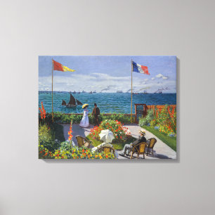 Impressão Em Tela Claude Monet - Jardim em Sainte-Adresse