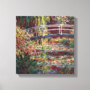 Impressão Em Tela Claude Monet - Lago de Nenúfares, Harmonia Rosa