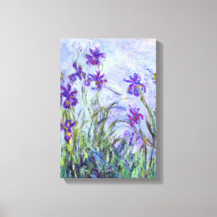 Impressão Em Tela Claude Monet - Lilac Irises / Iris Mauves