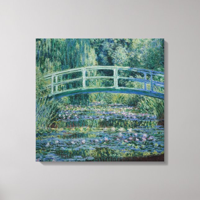 Impressão Em Tela Claude Monet Liliy Pond - Japanese bridge (Frente)