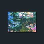 Impressão Em Tela Claude Monet - Lírios Água (1917)<br><div class="desc">Claude Monet é uma série de pinturas famosa criadas pelo impressionista francês no ano de 1917. Esta série mostra o querido jardim aquático de Monet, que ele cultivou em sua casa em Giverny, França. A pintura "Lírios de Água" desta série mostra o estilo de Monet que captura a essência da...</div>