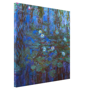 Impressão Em Tela Claude Monet - Lírios Azuis
