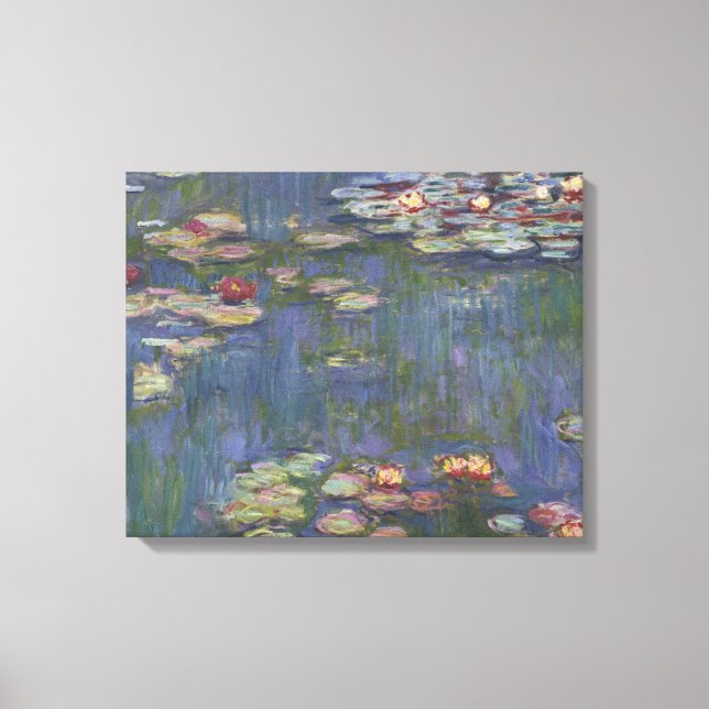 Impressão Em Tela Claude Monet - Lírios Hídricos (Frente)