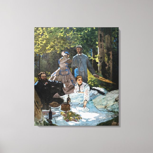 Impressão Em Tela Claude Monet - Luncheon sobre a grama, Painel da D (Frente)