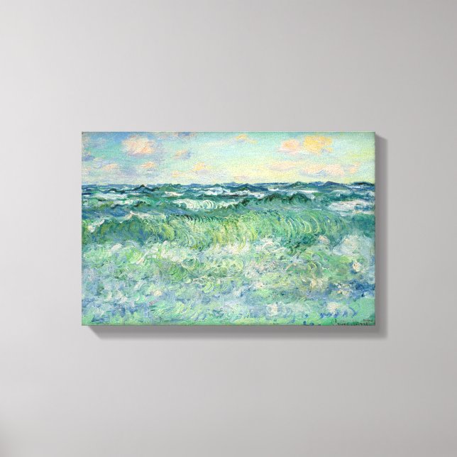 Impressão Em Tela Claude Monet Marine Pourville França 17X11,25" (Frente)