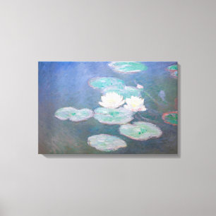 Impressão Em Tela Claude Monet - Nenúfares, Efeito da Noite