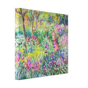 Impressão Em Tela Claude Monet - O Jardim Íris de Giverny