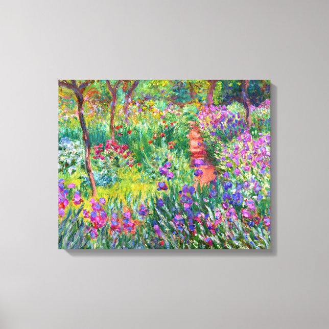 Impressão Em Tela Claude Monet: O Jardim Íris em Giverny (Frente)