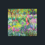 Impressão Em Tela Claude Monet: O Jardim Íris em Giverny<br><div class="desc">Uma tela clássica colorida que mostra o jardim da íris em Giverny,  pintada pelo pintor impressionista francês Claude Monet.</div>