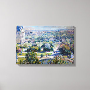 Impressão Em Tela Claude Monet - Os Jardins das Tulherias