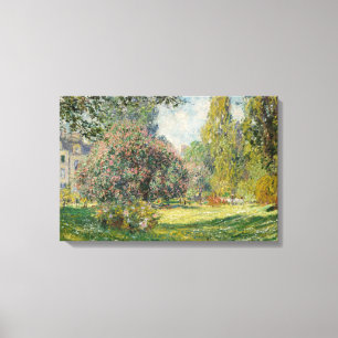 Impressão Em Tela Claude Monet - Paisagem: O Monceau Parc