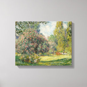 Impressão Em Tela Claude Monet - Paisagem: Parc Monceau