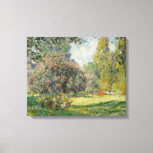 Impressão Em Tela Claude Monet - Paisagem: Parc Monceau
