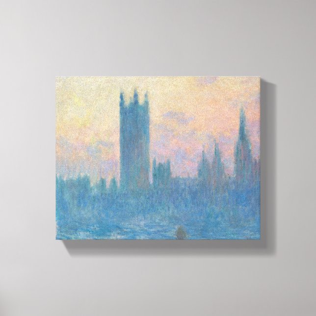 Impressão Em Tela Claude Monet Parlamento Europeu Sunset (Frente)