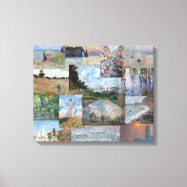 Impressão Em Tela Claude Monet - Patchwork de Obras-Primas