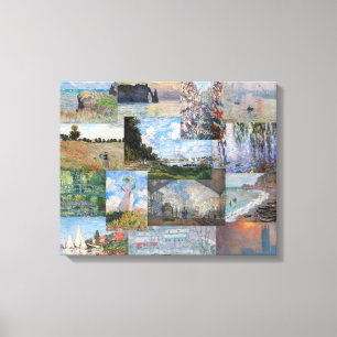 Impressão Em Tela Claude Monet - Patchwork de Obras-Primas
