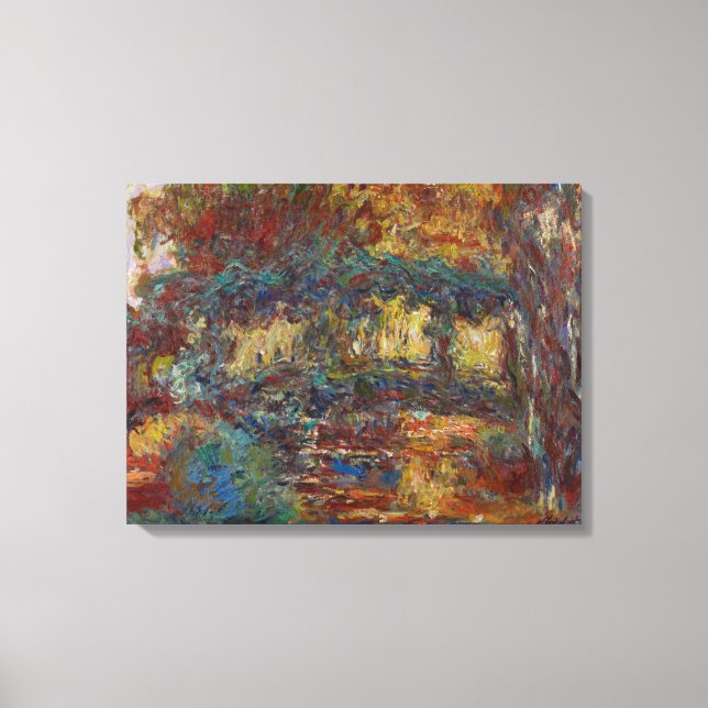 Impressão Em Tela Claude Monet | Ponte Japonesa (Frente)