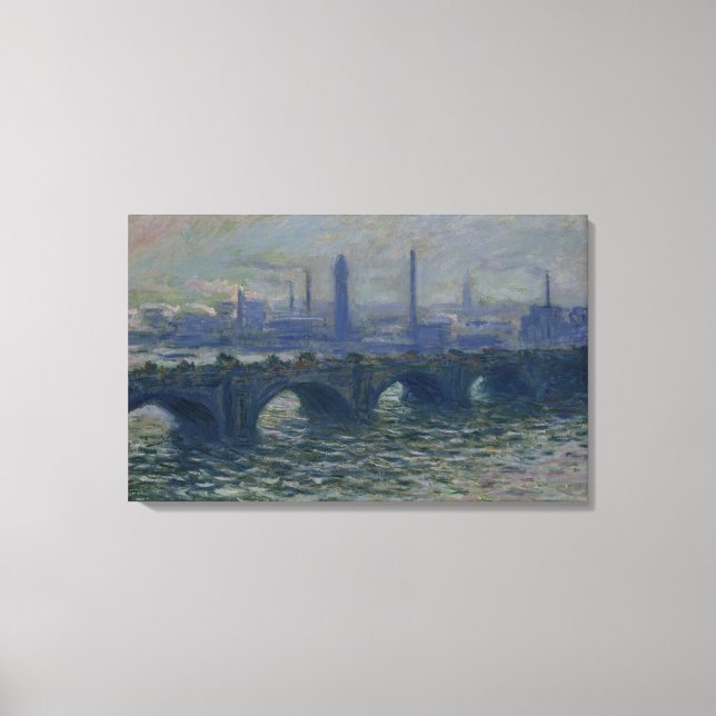 Impressão Em Tela Claude Monet | Ponte Waterloo, 1902 (Frente)