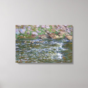 Impressão Em Tela Claude Monet - Rapids sobre a Petite Creuse