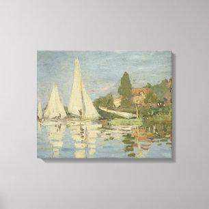 Impressão Em Tela Claude Monet - Regattas no Argenteuil