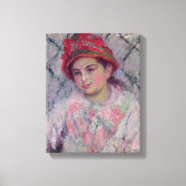 Impressão Em Tela Claude Monet | Retrato de Blanche Hoschede (Frente)