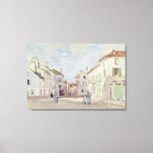 Impressão Em Tela Claude Monet Rua de la Chaussee em Argenteuil
