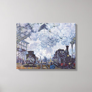 Impressão Em Tela Claude Monet - santo Lazare de Gare em Paris