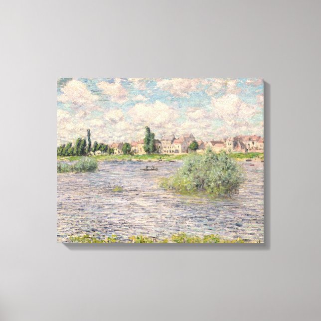 Impressão Em Tela Claude Monet | Sena em Lavacourt (Frente)