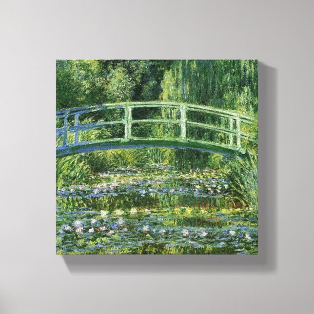 Impressão Em Tela Claude Monet Water-Liliy Pond – Japanische Brücke (Frente)