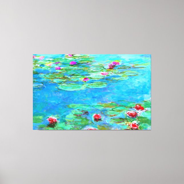 Impressão Em Tela Claude Monet Water Lily / Ninféas Oil Painting (Frente)