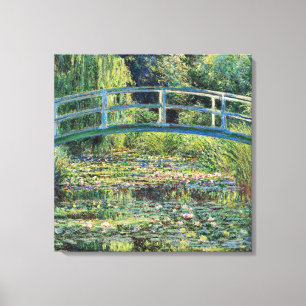 Impressão Em Tela Claude Monet - Water Lily Pond & Japanesese Bridge
