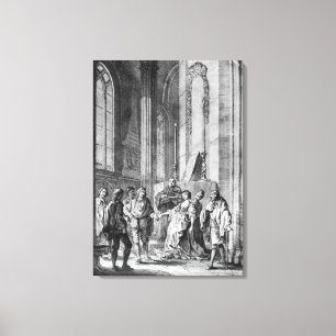 Impressão Em Tela Claudio que acusa o herói do faithlessness