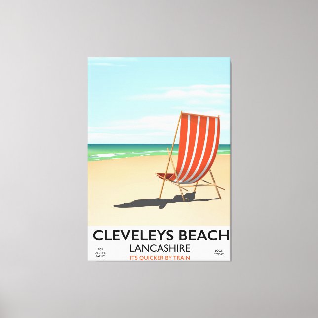 Impressão Em Tela Cleveleys Beach Lancashire poster (Frente)