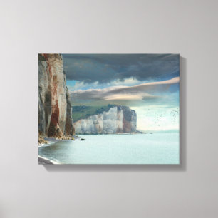 Impressão Em Tela Cliffs of Normandy Seascape