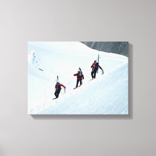 Impressão Em Tela Climbers, Mont Blanc, França (Frente)